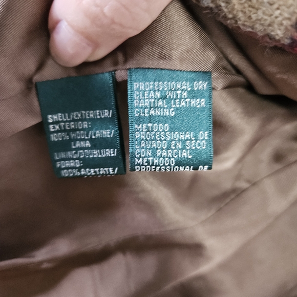 VTG Lauren Ralph Lauren Tartan Plaid Wool Blazer Women's Sz 8 Equestrian Safari - Picture 14 of 14